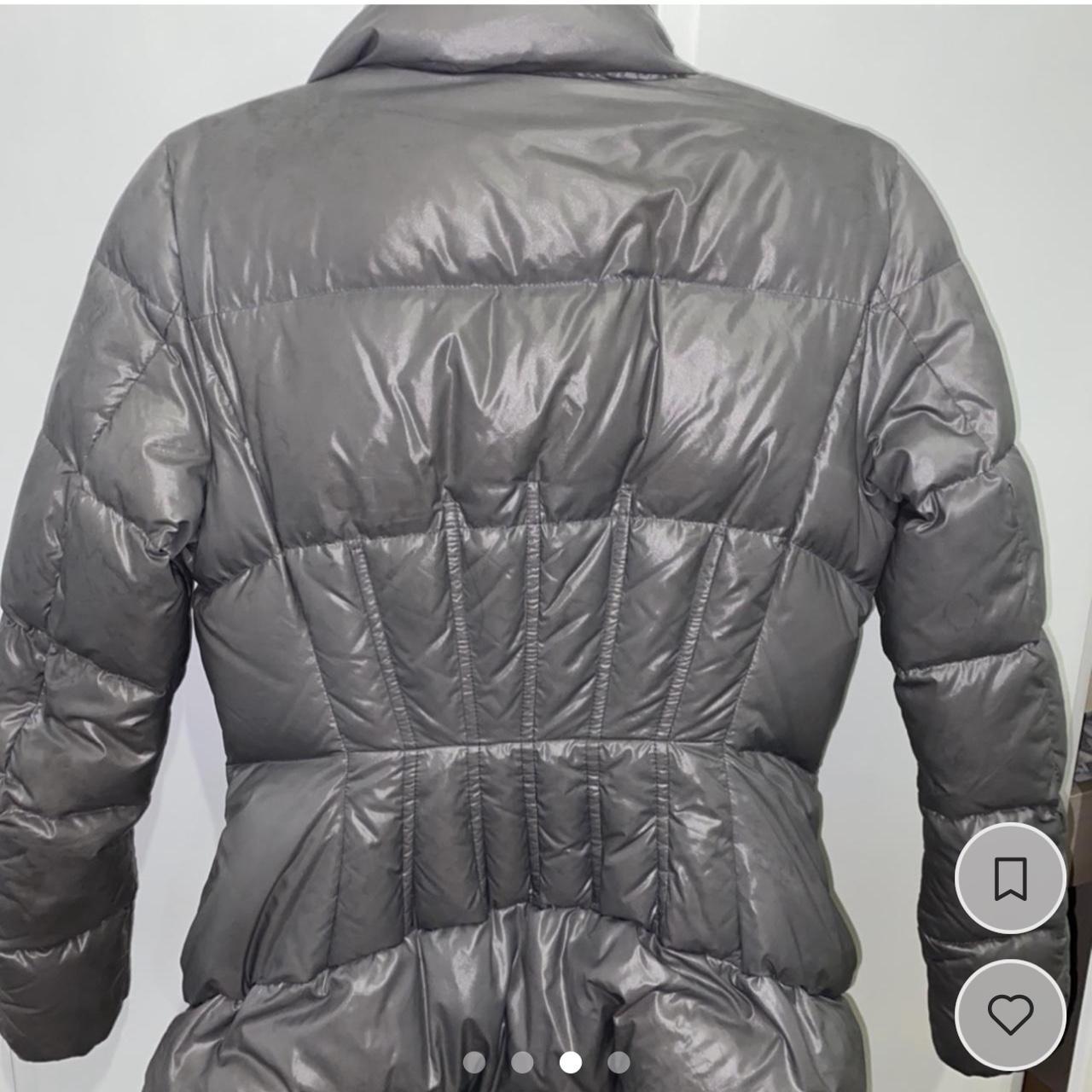 Moncler women’s jacket in silver , size 1 worn so a... Depop