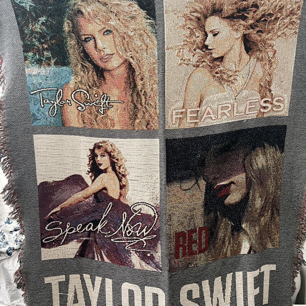 Taylor Swift album blanket Taylor swift, Fearless, Speak popular now, Red