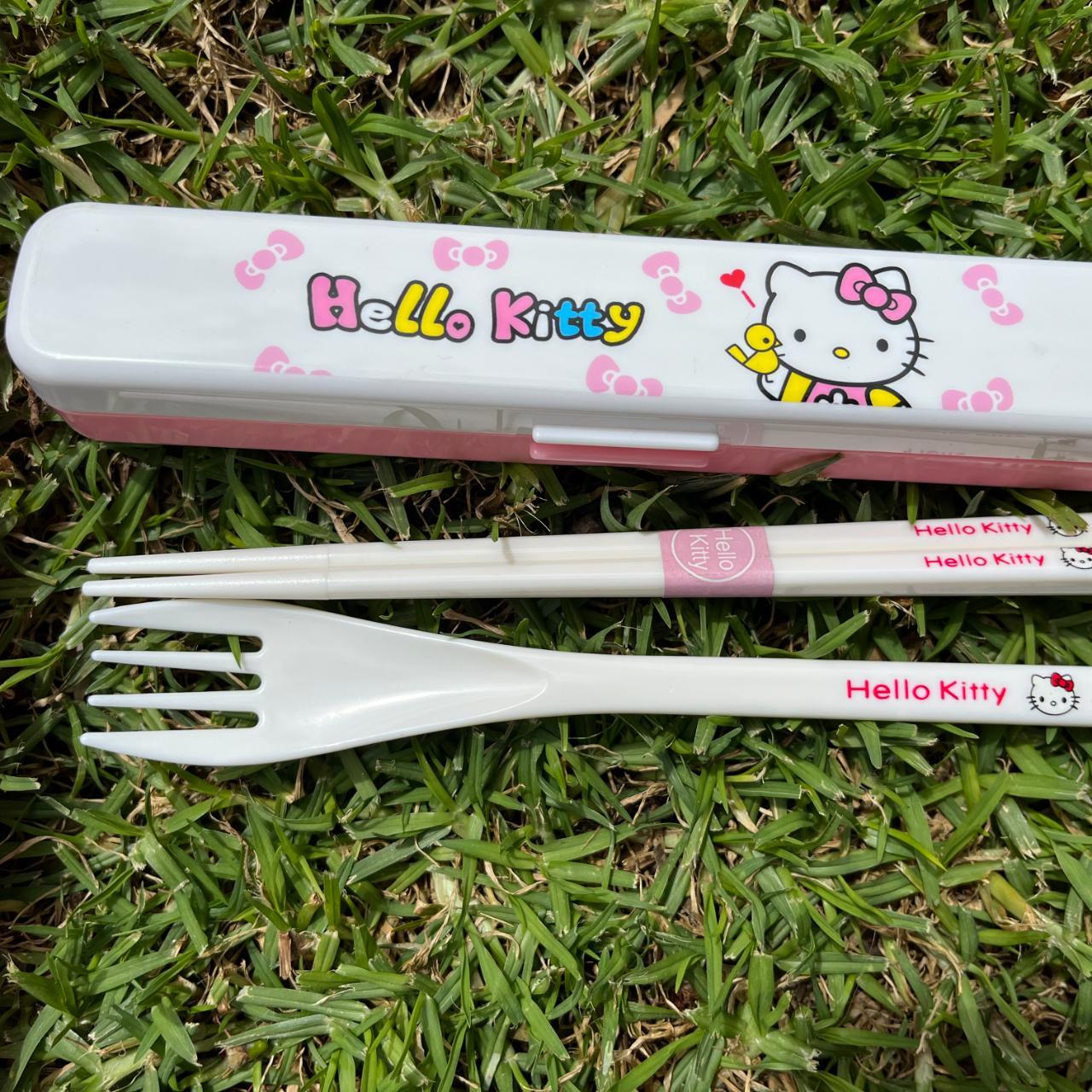 Good condition! 2001 Hello Kitty Fork with Plastic - Depop