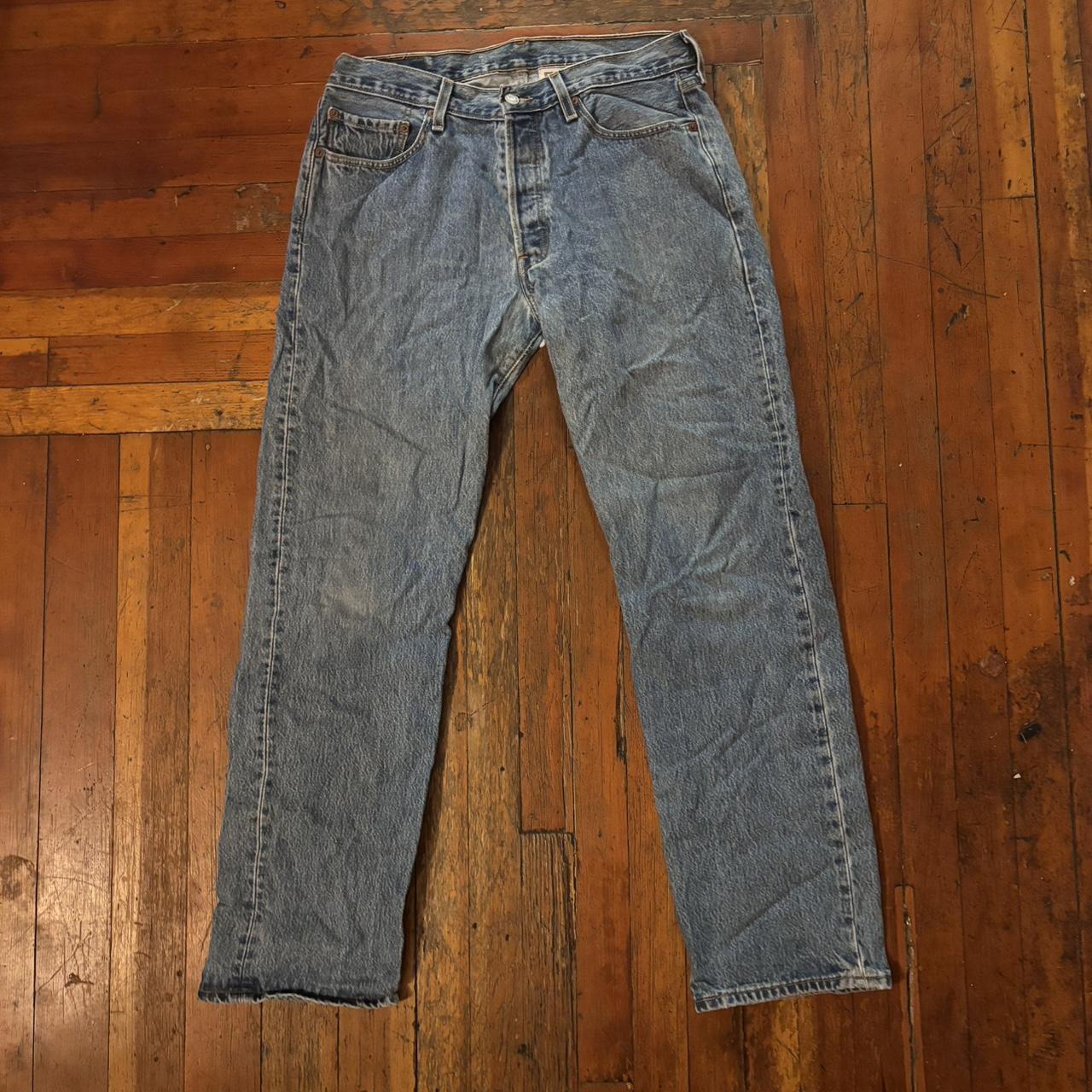 Vintage 501 Levi’s blue jeans size 34x32 in really... - Depop