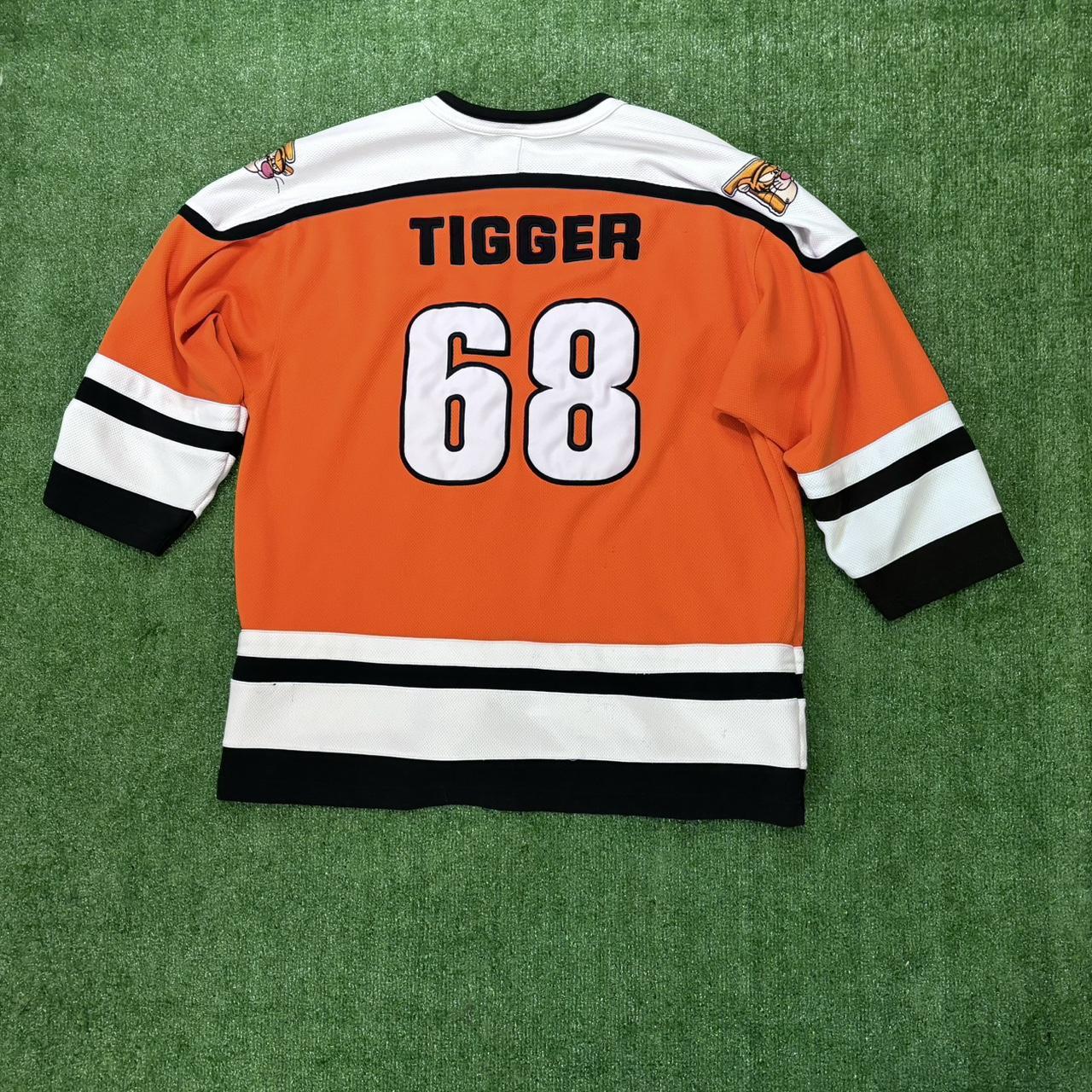 Vintage Tiggers titans hockey jersey Disneyland size... - Depop