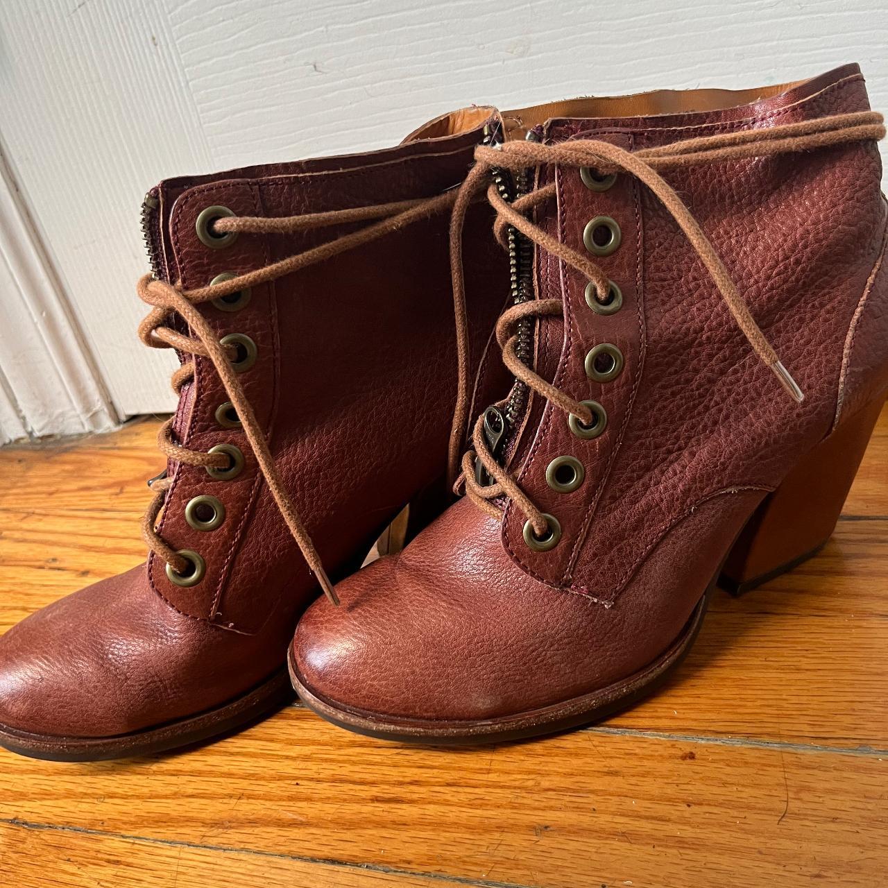Korks Women's Tan and Burgundy Boots (2)