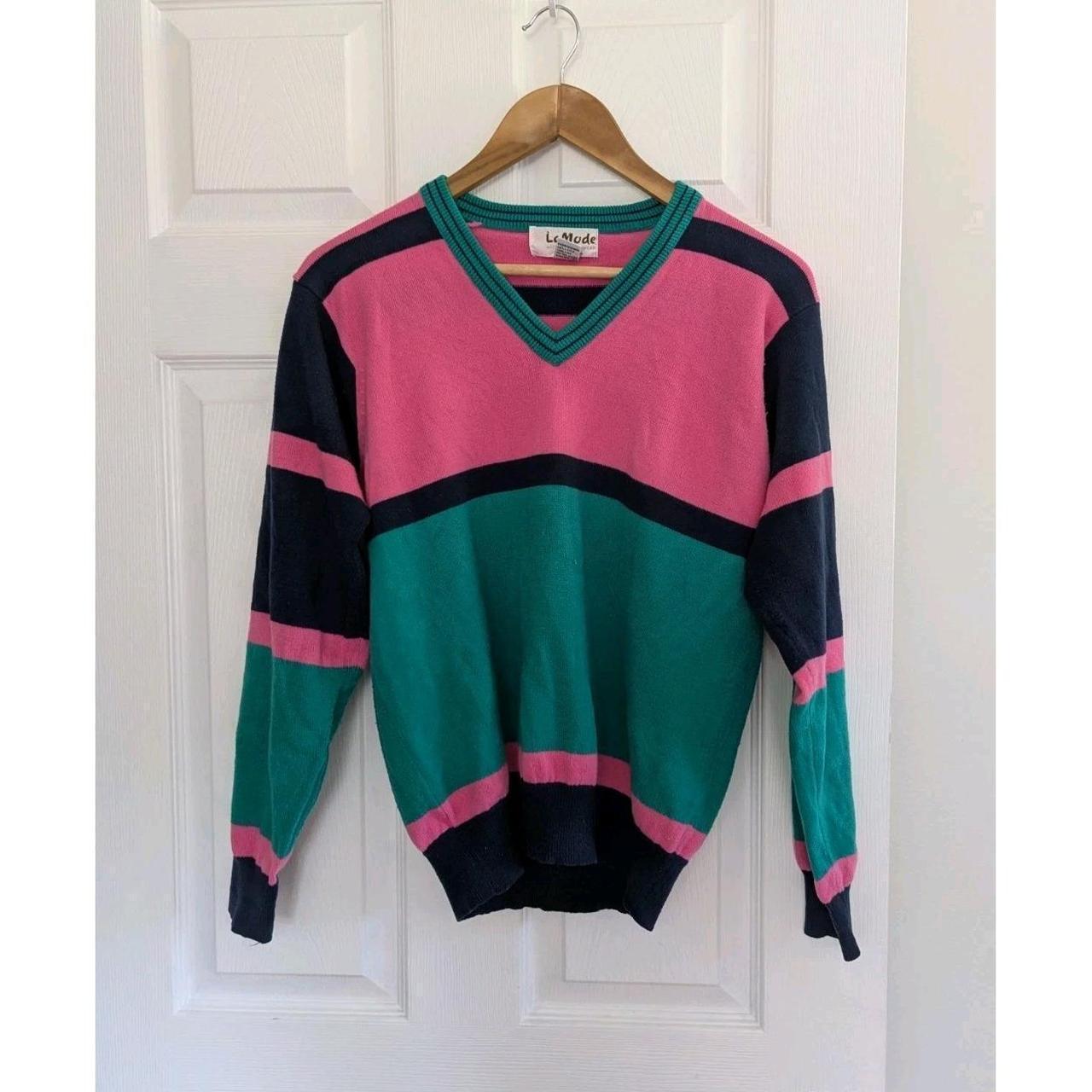 La Mode Women's Sweater - Multi - M – Vtg La Mode… - image 1