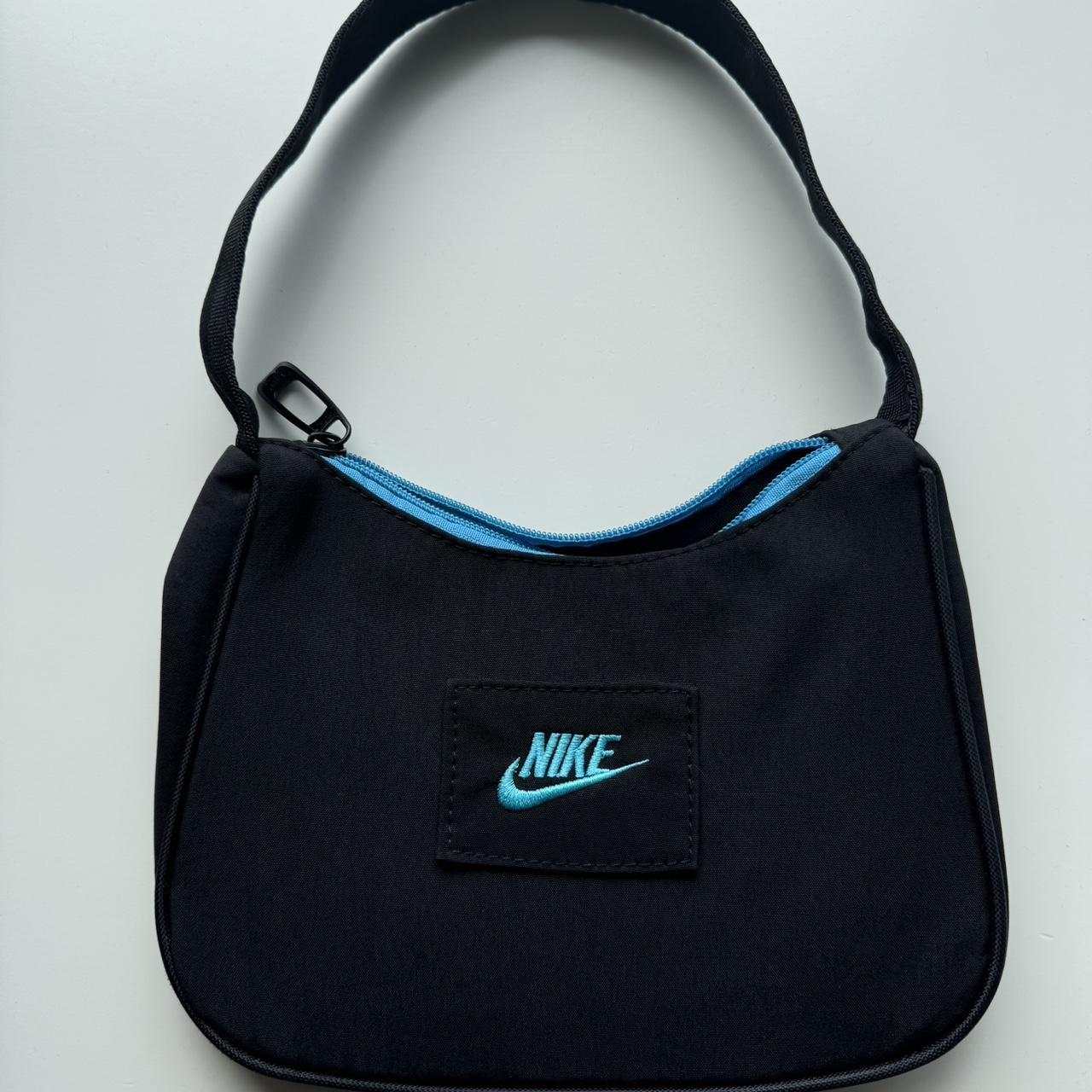 Nike black reworked patchwork purse nike purse