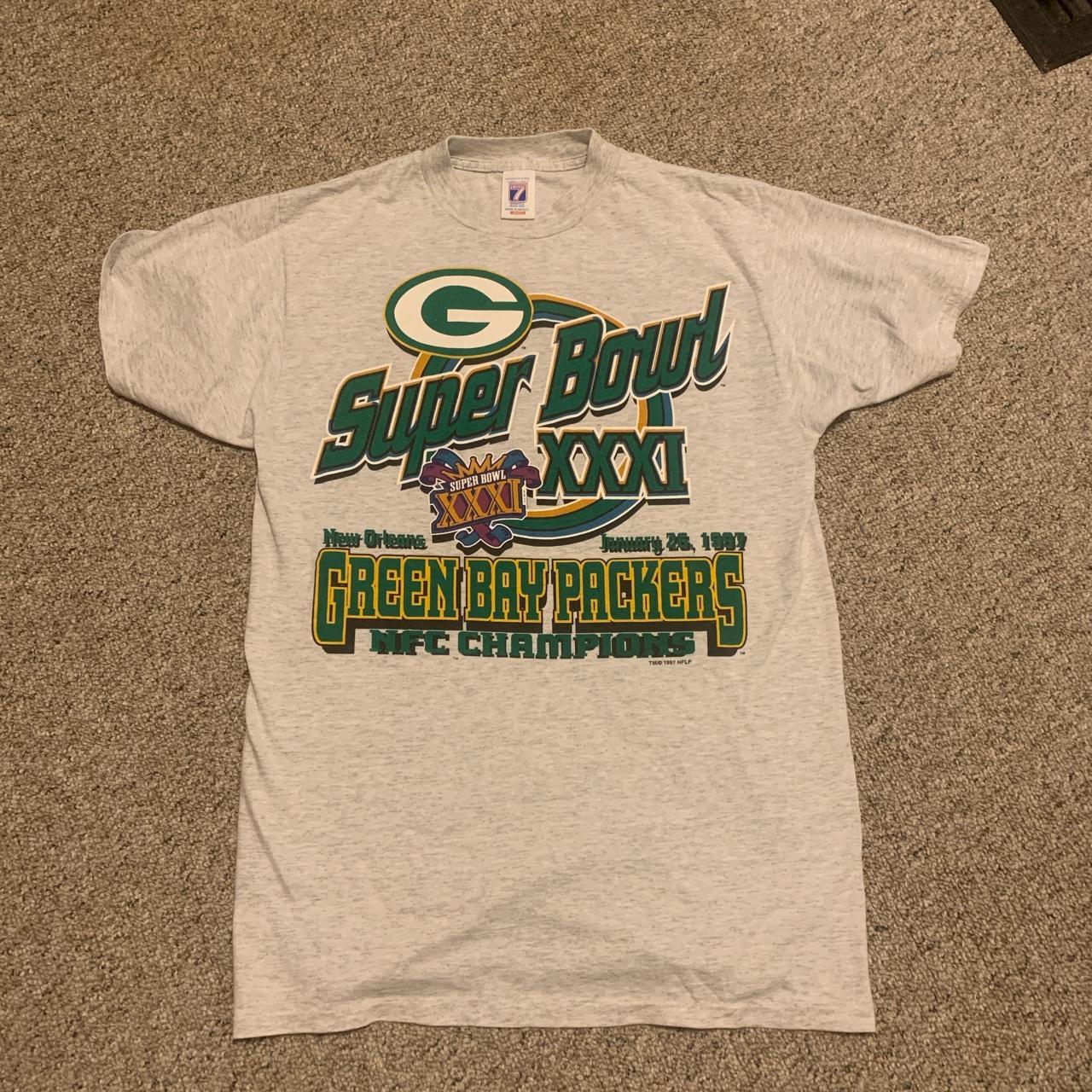 Vintage 1990s Green Bay Packers NFC Champions Super Bowl Shirt