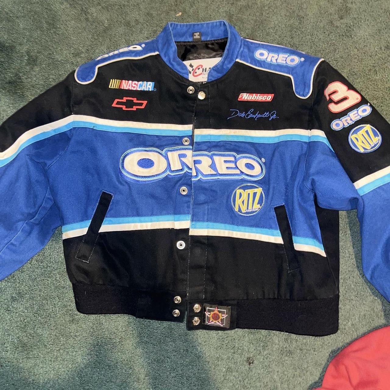 Vintage NASCAR Oreo jacket can fit a women’s size... - Depop