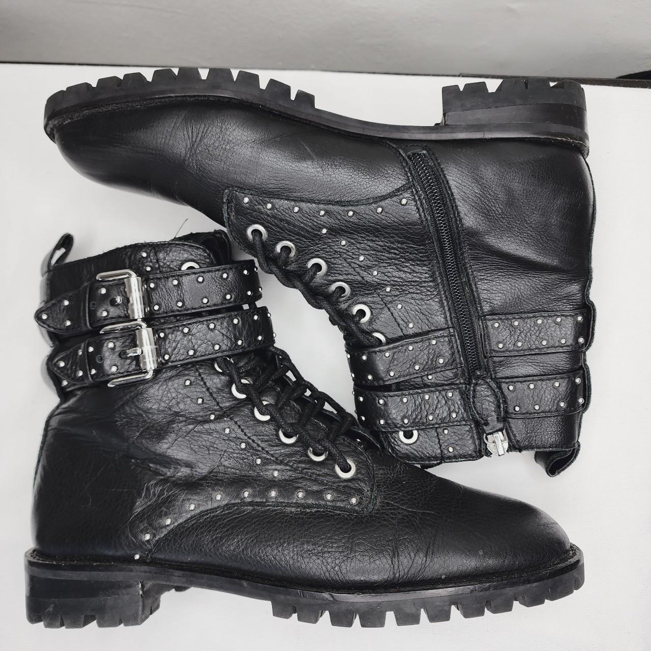 Rebecca minkoff jaiden studded combat shop boots