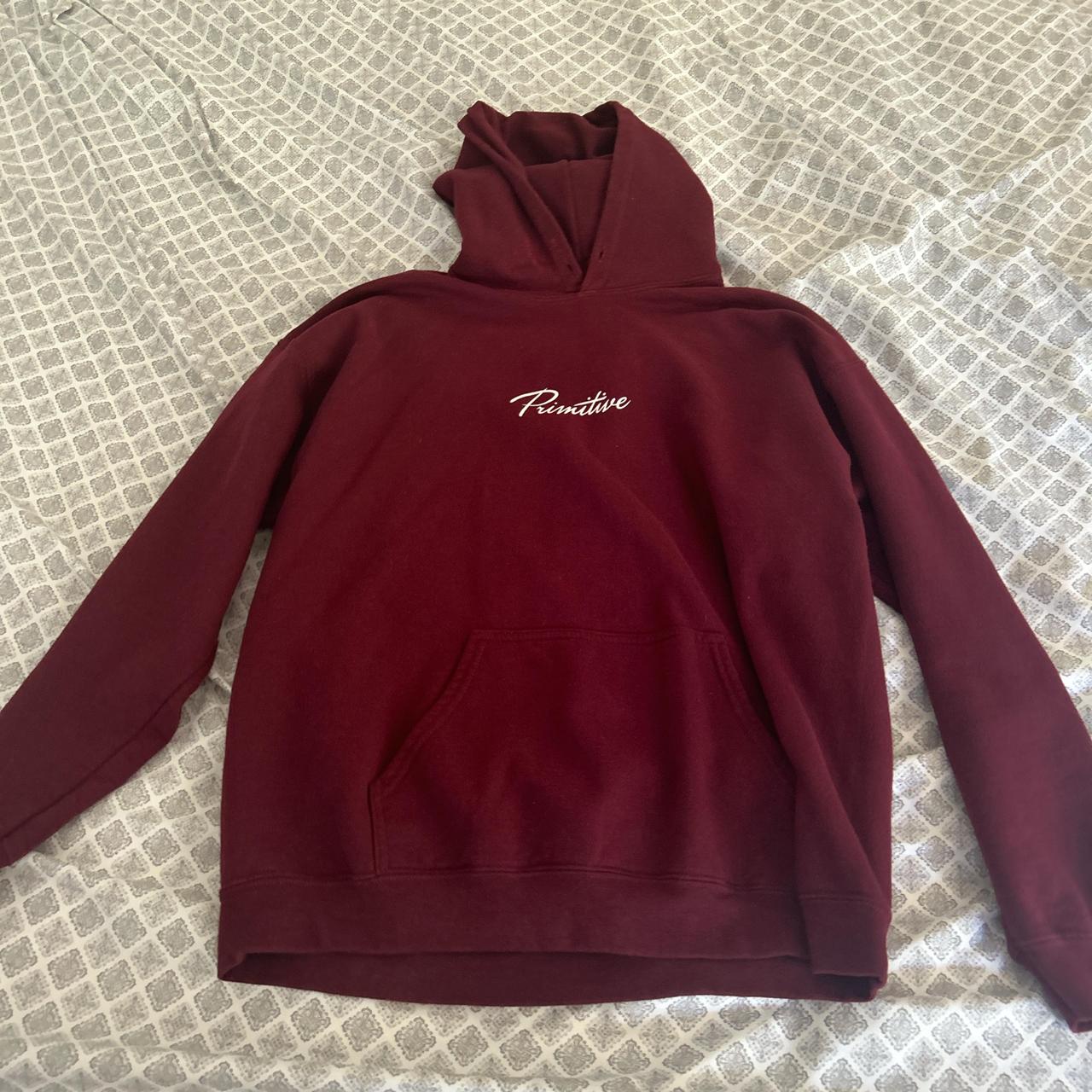 Burgundy Primitive hoodie size L