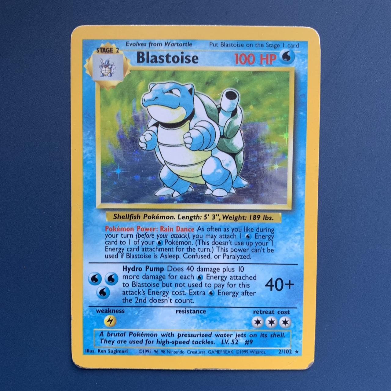 Blastoise store Holo Base Set 2/102 Pokemon Card