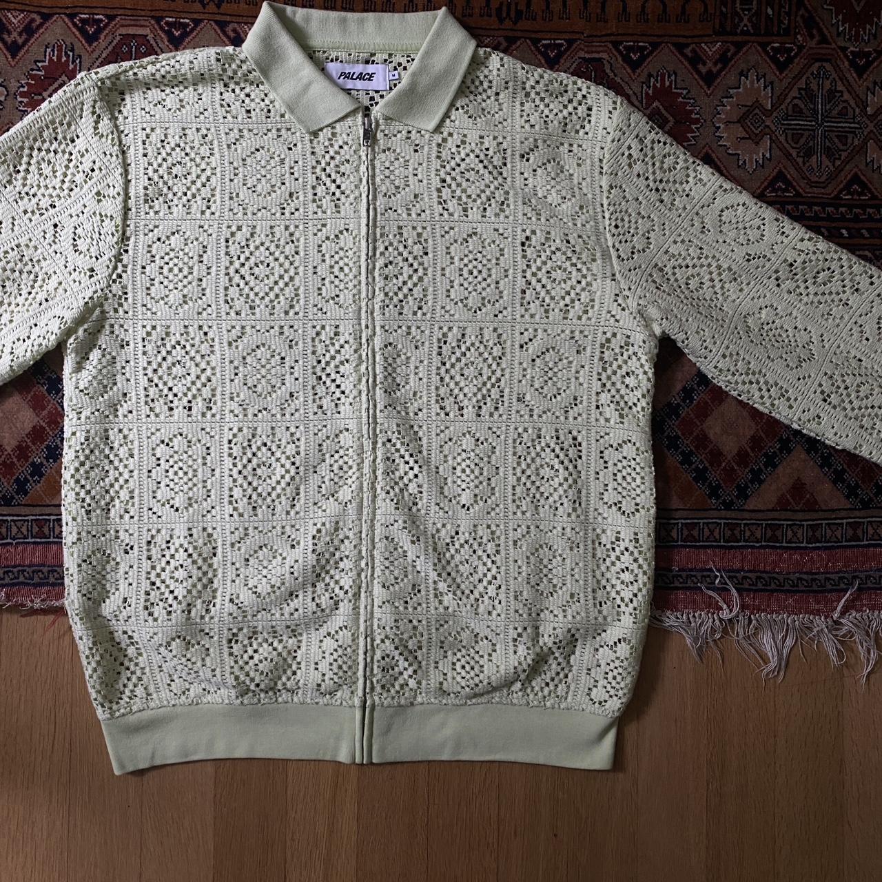 palace CROCHET ZIP LONGSLEEVE POLO M Palace Palace Crochet Zip