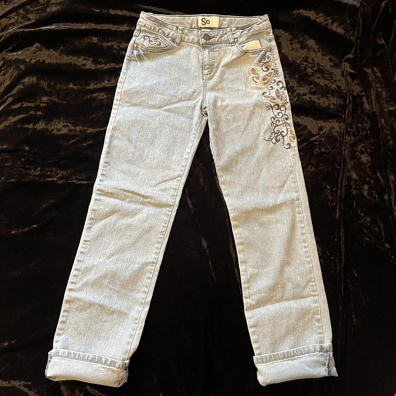 SO vintage straight leg jeans size 16 (kids i... - Depop