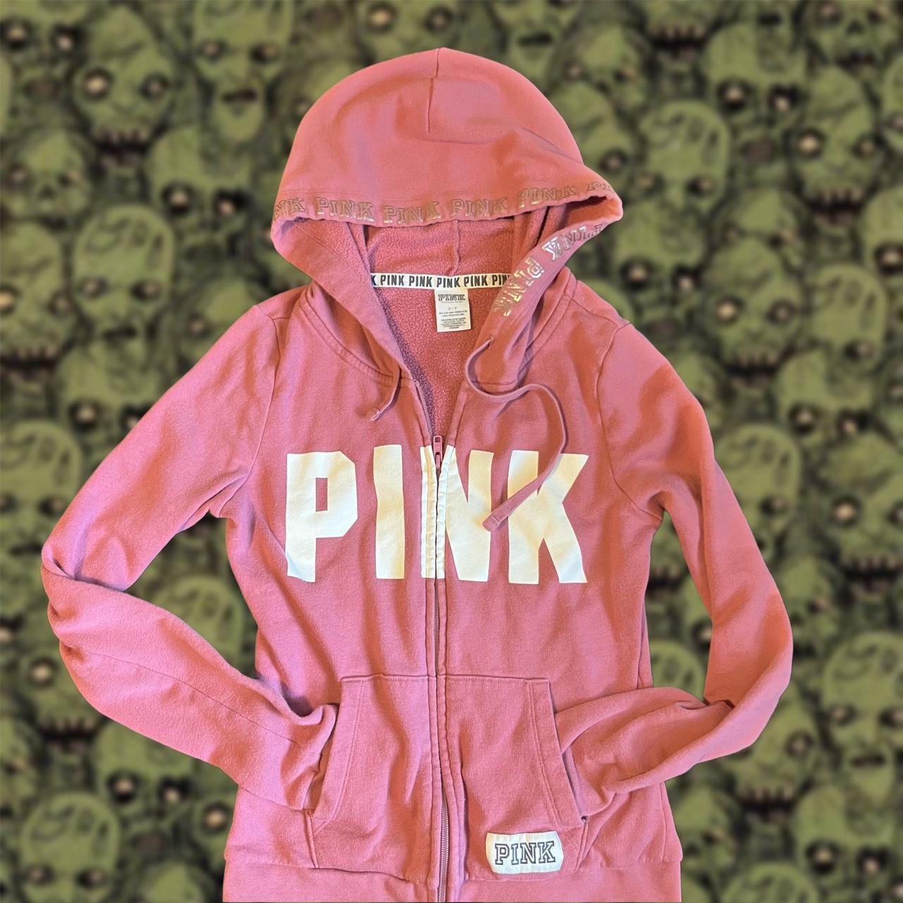 Pink hoodie womens victoria secret sale