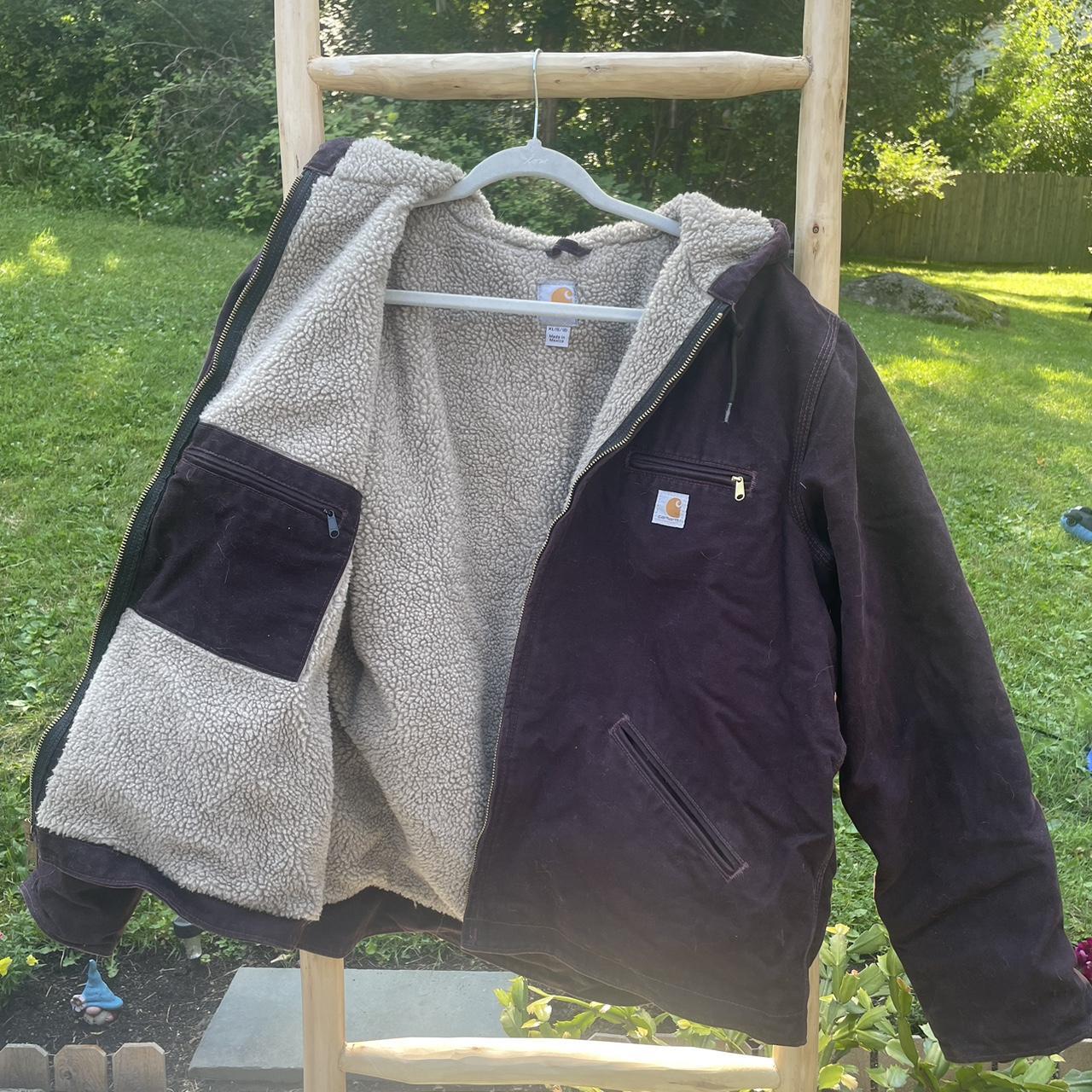 CARHARTT Fleece Lined Winter Jacket ️💜 Eggplant... Depop