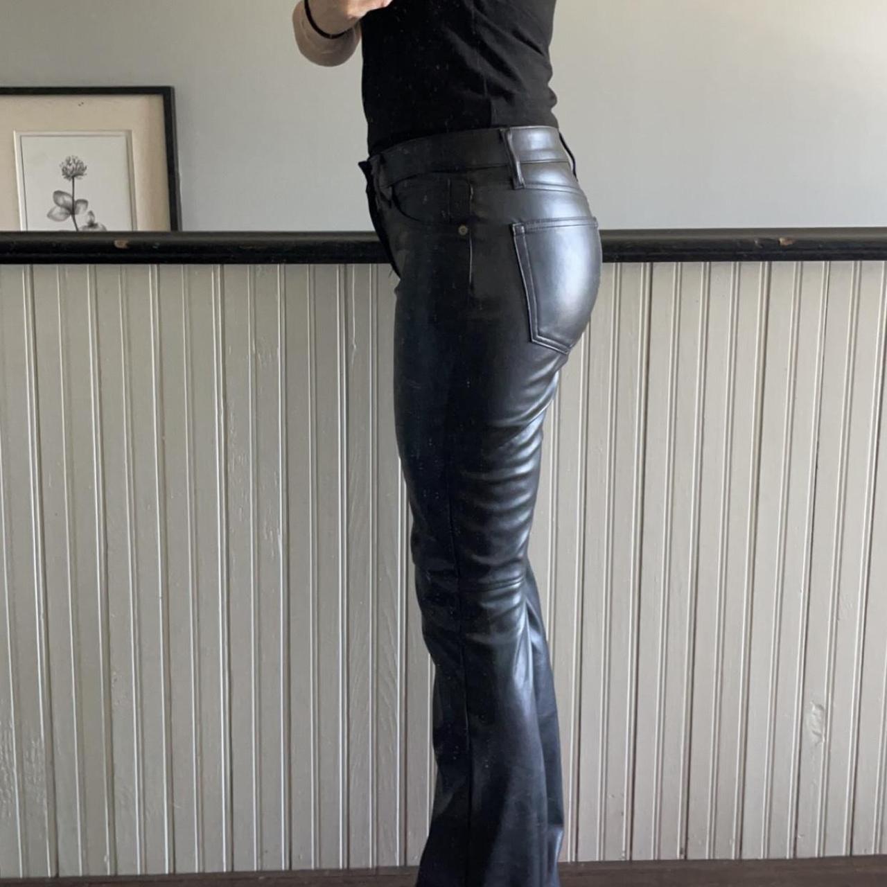 Vegan black leather pants new with tags! These are... - Depop