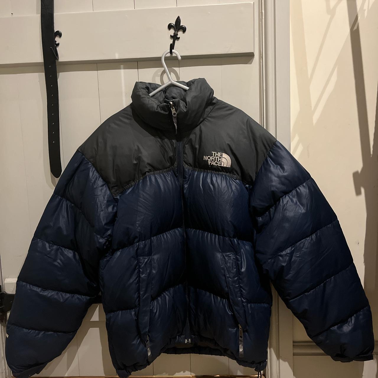 NAVY BLUE NORTH FACE Worn but still in great... - Depop