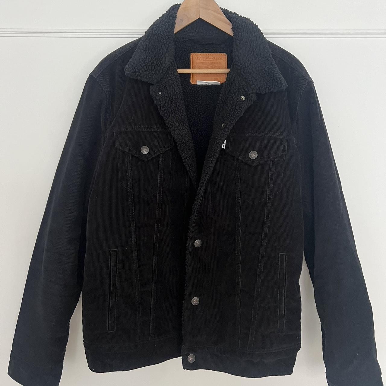 Black Levi s Sherpa corduroy jacket premium levis