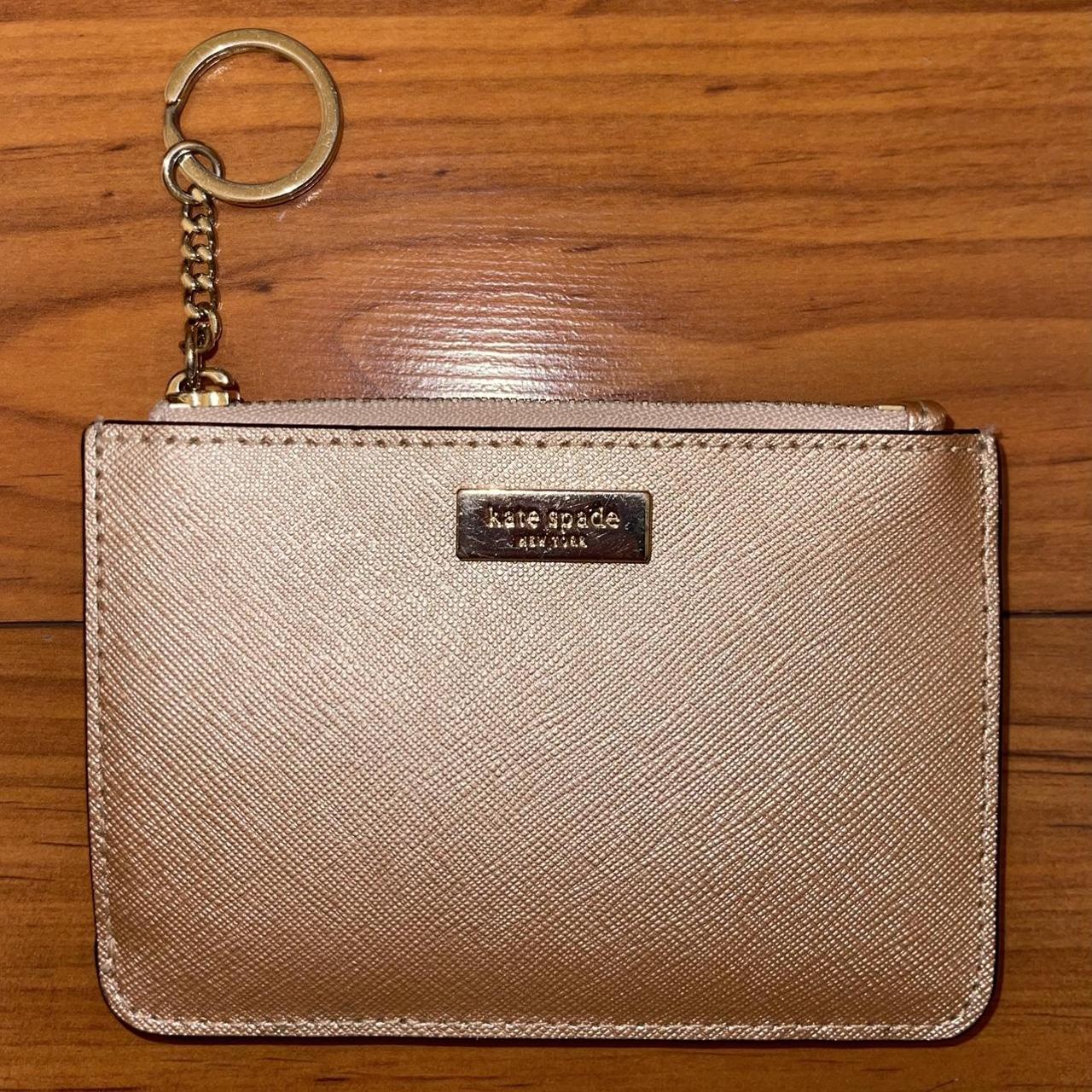 kate spade card holder keychain wallet leather