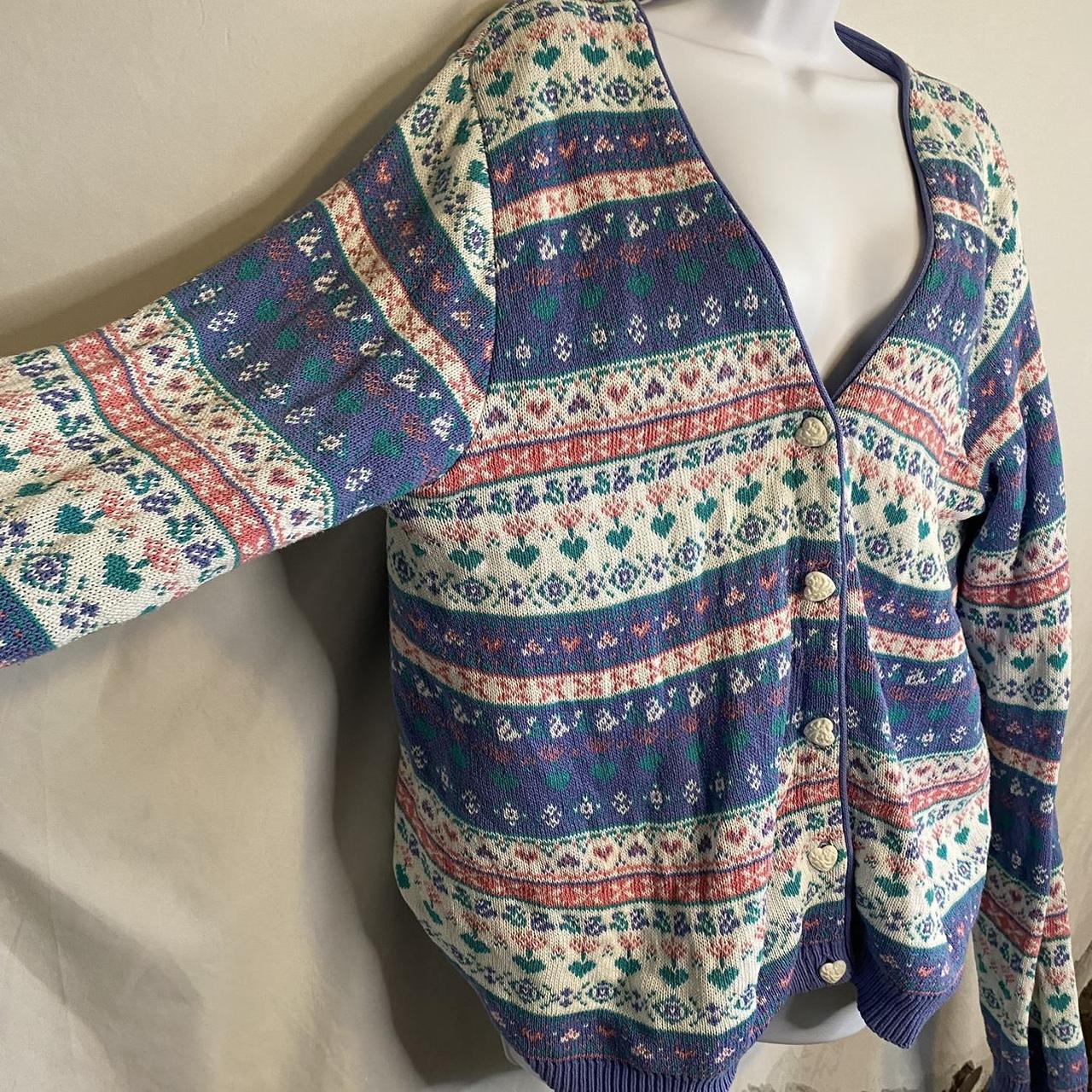 🪰 💘 Vintage Northern Reflections cotton cardigan... - Depop