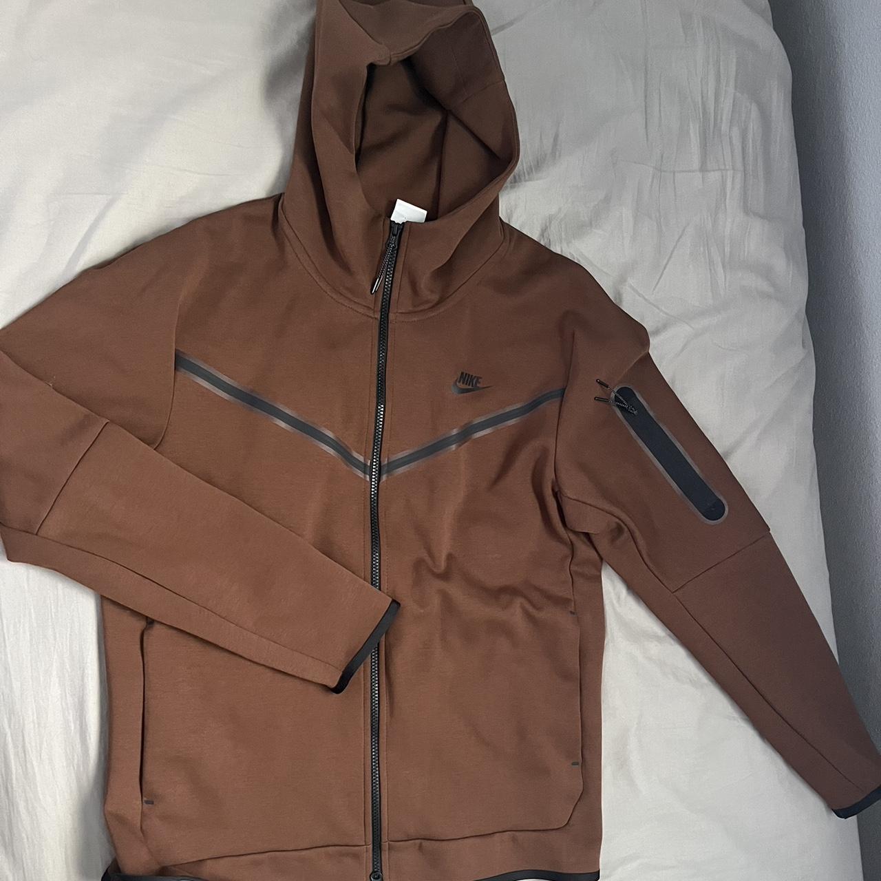 Brown Nike Tech Fleece Size Large Brand new (no... - Depop