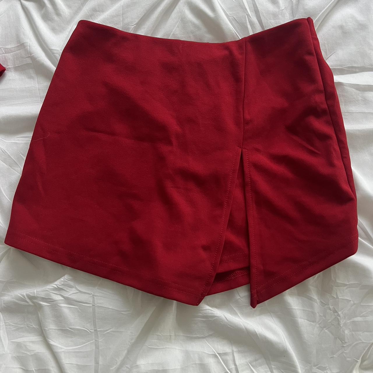 Cute red skorts from SHEIN, I used it as my... - Depop