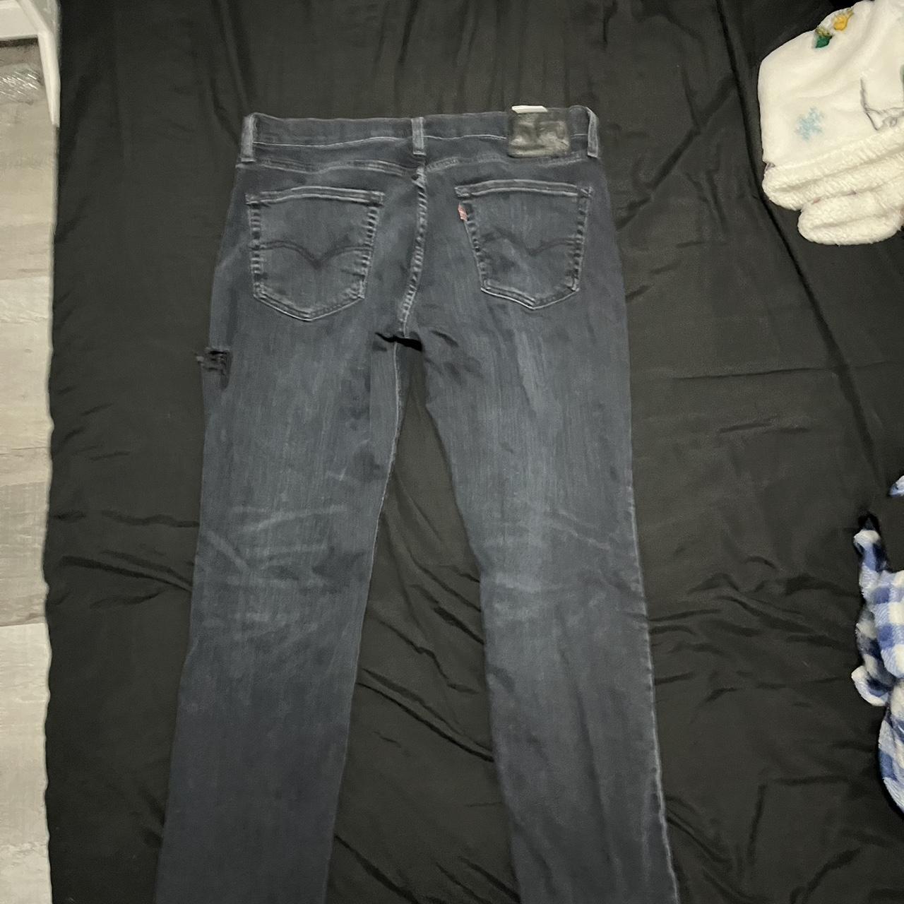 dark blue levi 511 jeans 36x30 - Depop