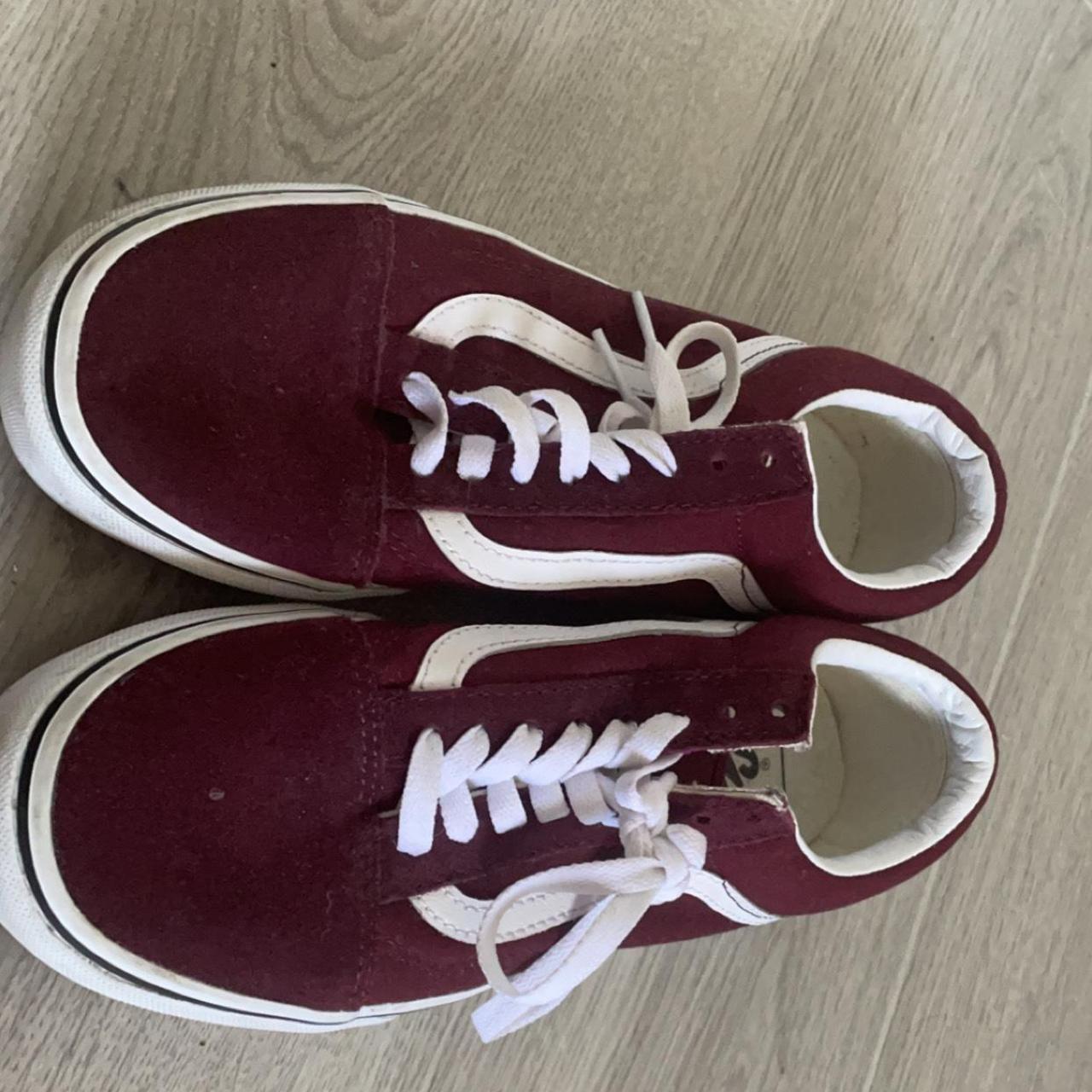 Maroon shop vans womens