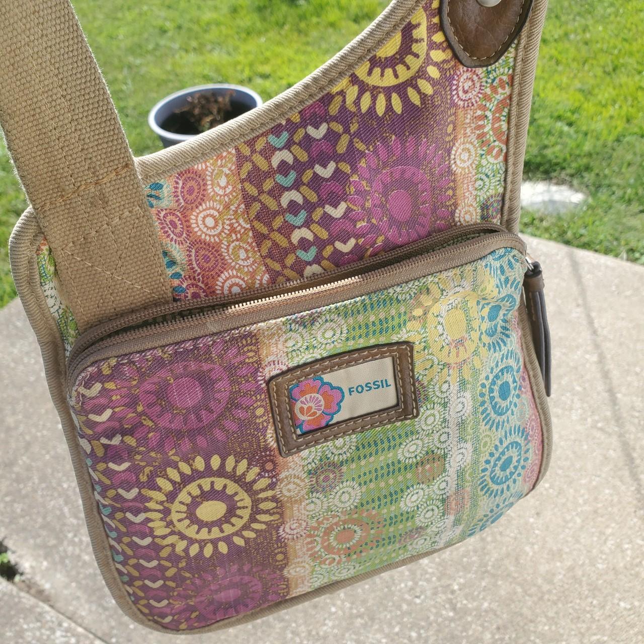 Fossil Women's Bag - Multi/Pink – Rainbow multi-c… - image 4