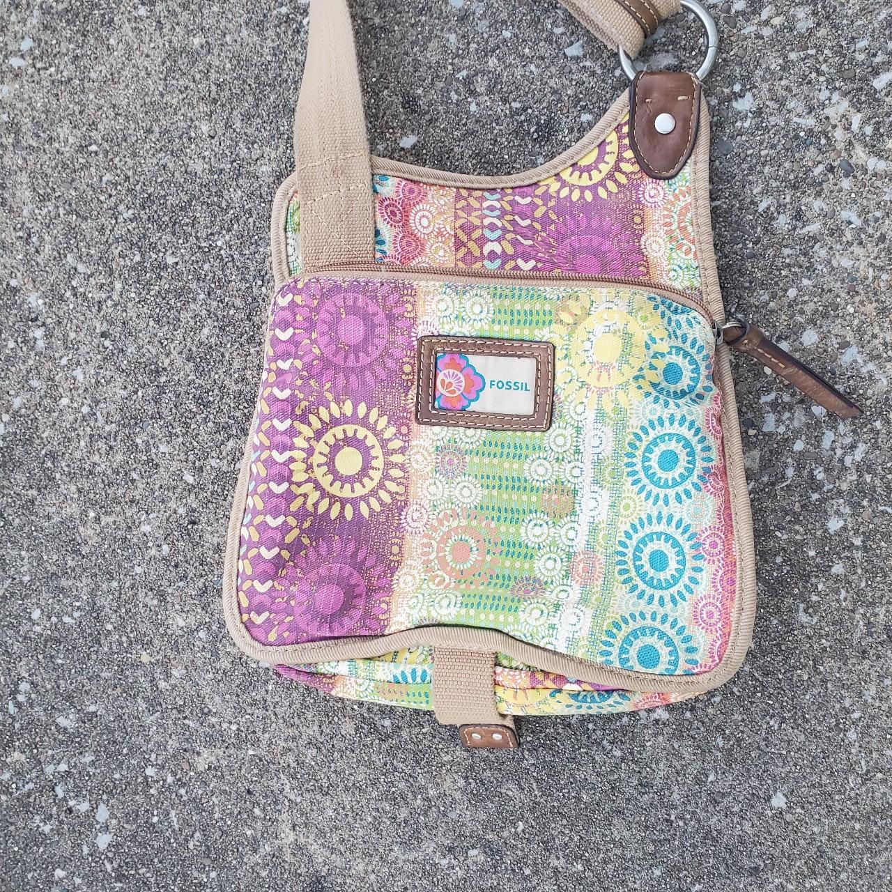 Fossil Women's Bag - Multi/Pink – Rainbow multi-c… - image 2