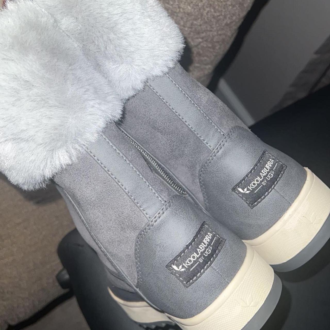 Bakers Black suede and rabbit fur boots. Size: - Depop