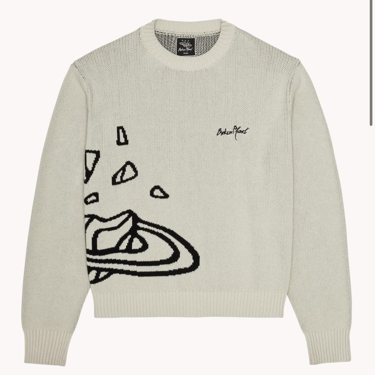 Broken Planet Bone Knit Sweatshirt - sold out in | Depop