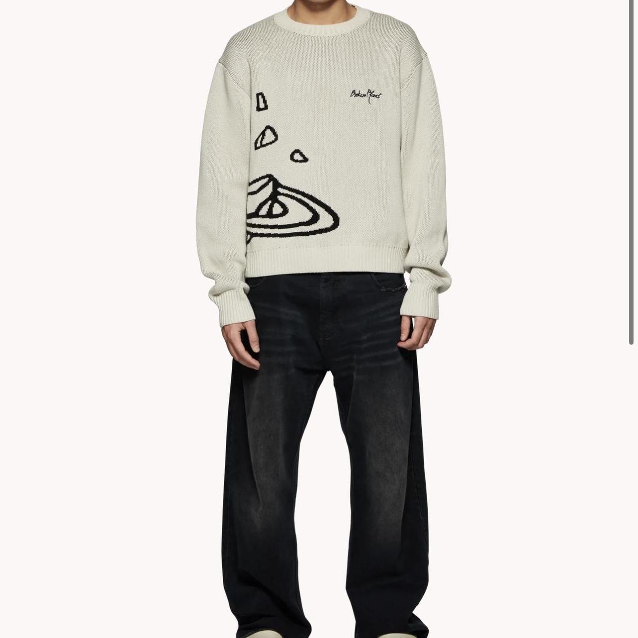 90's broken grange born“paint”襤褸 sweat 90's broken grange born“paint”襤褸 sweat