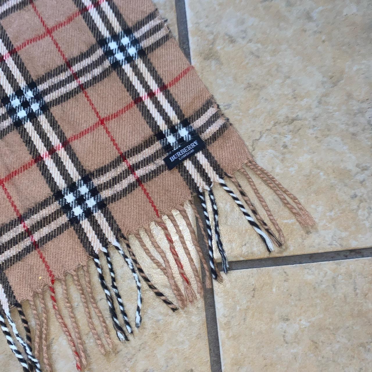 Early 2000’s Burberry London check cashmere... - Depop