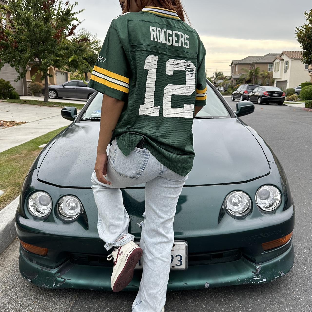 Dark green Packers jersey #12 Aaron Rodgers - Depop