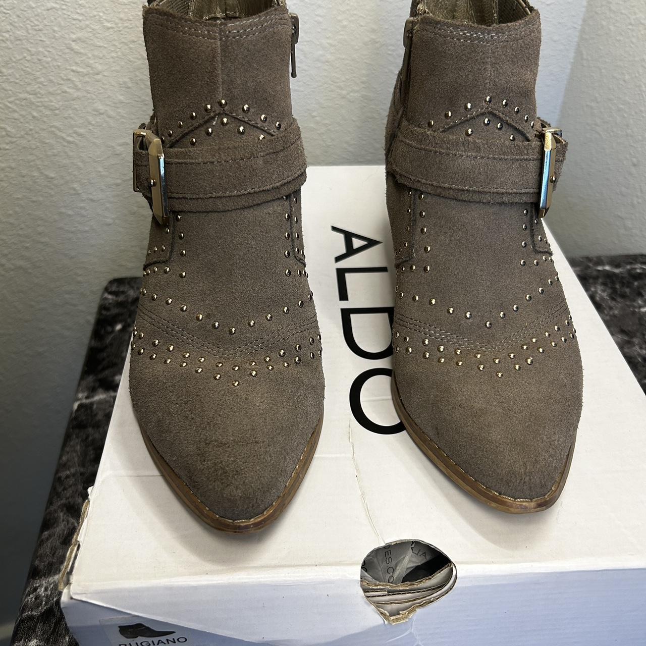 Aldo silver outlet boots