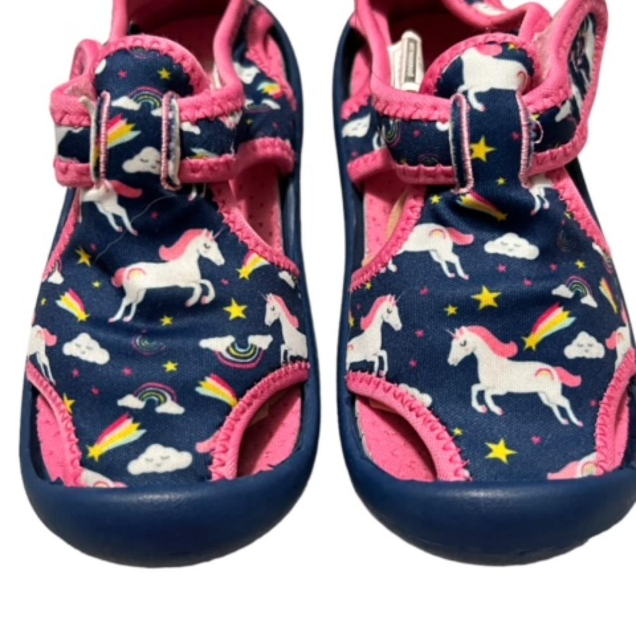 Nerteo Water Shoes Toddler Girls 7 Pink Navy Unicorn... Depop