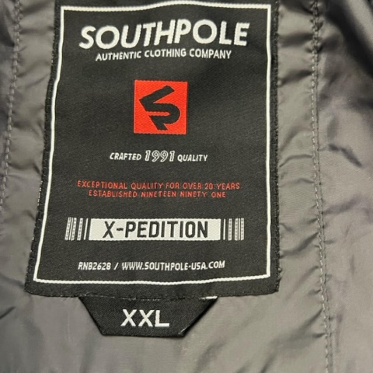 South Pole Men's Black Puffer Vest Down Filled... - Depop