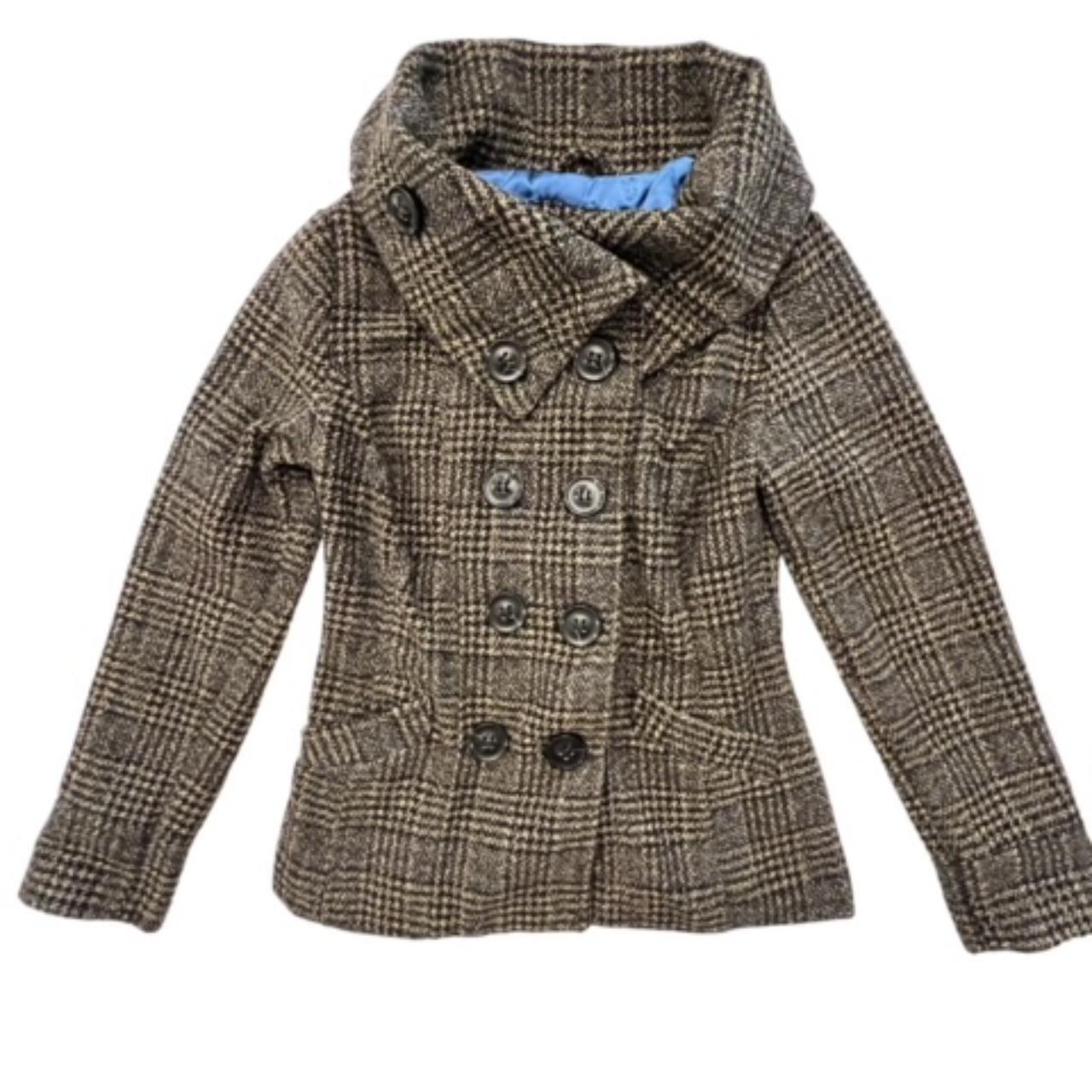 Dollhouse Outerwear Tweed Peacoat Fashion Brown... Depop