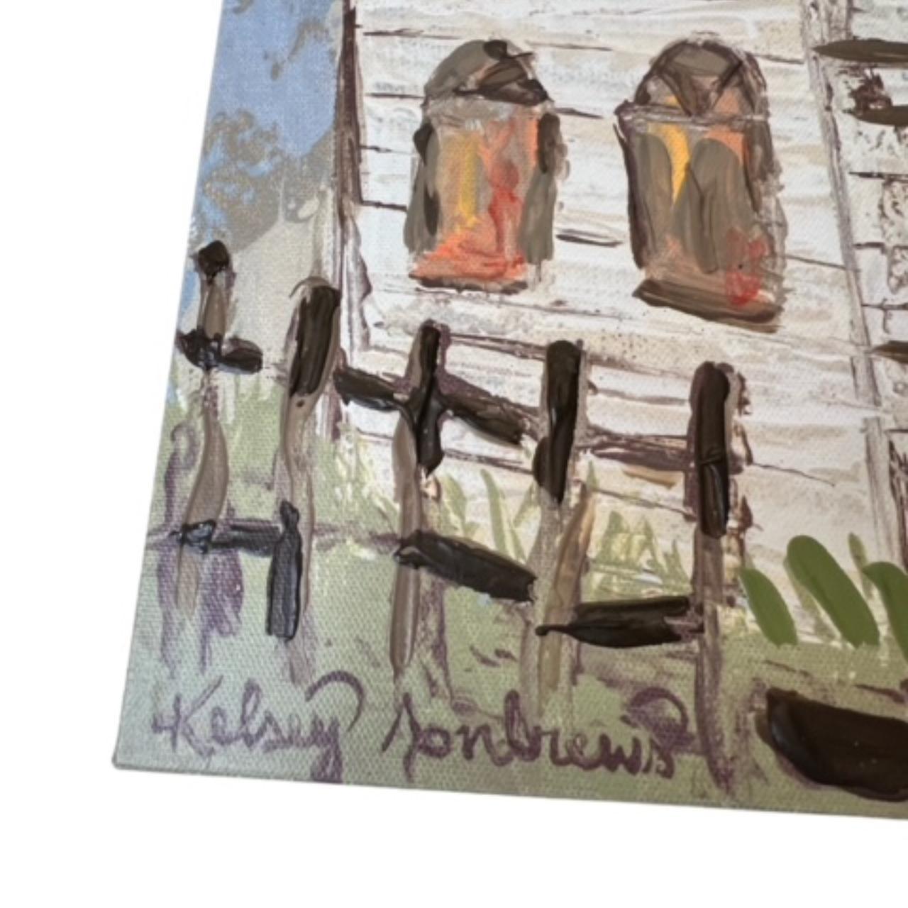 Church Canvas Oil Painting Kirkland's Country... Depop