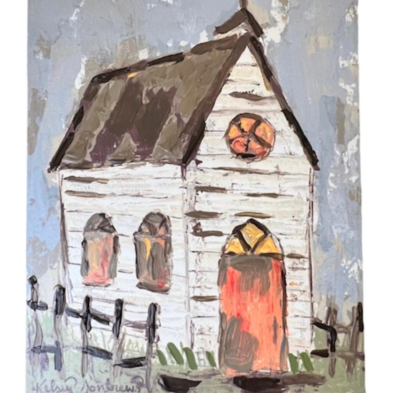 Church Canvas Oil Painting Kirkland's Country... Depop