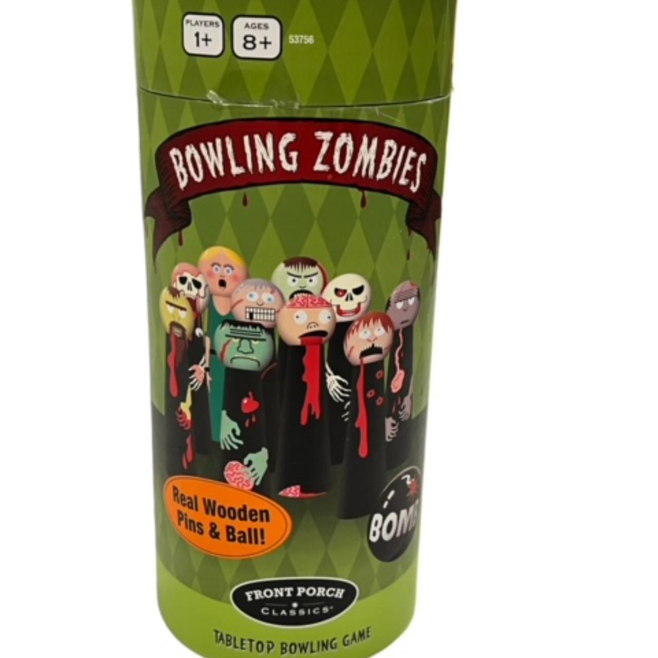 Bowling Zombies Tabletop Wooden Bowling Game Front... Depop