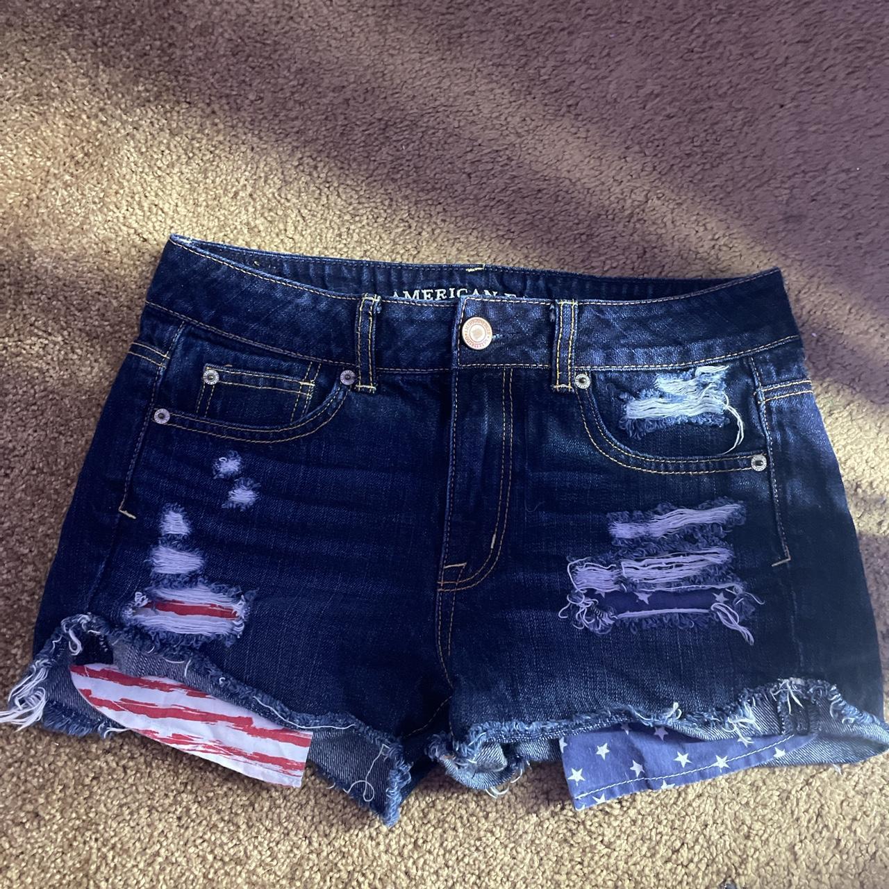 American eagle hot sale flag shorts