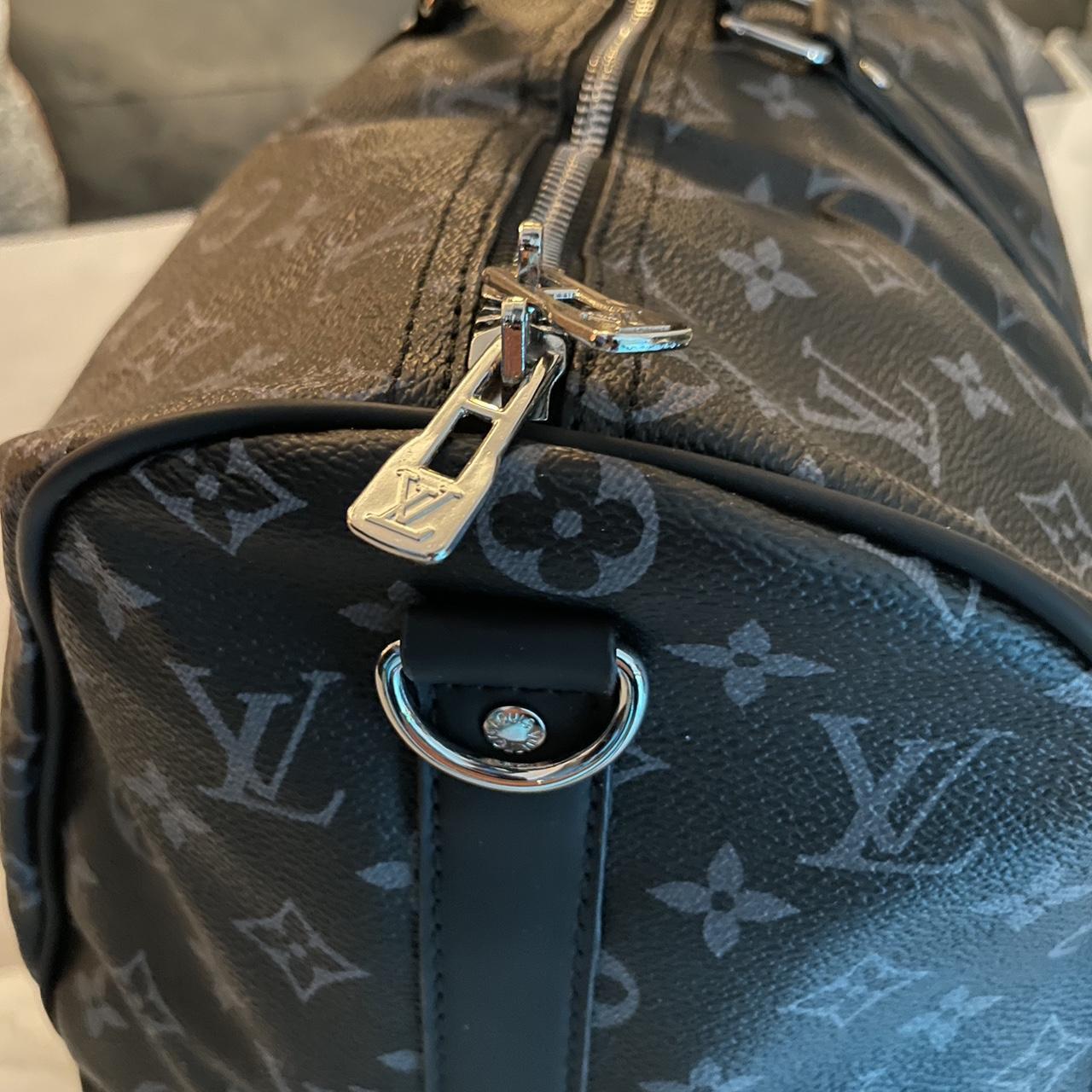 Lv duffel bag black monogram Depop
