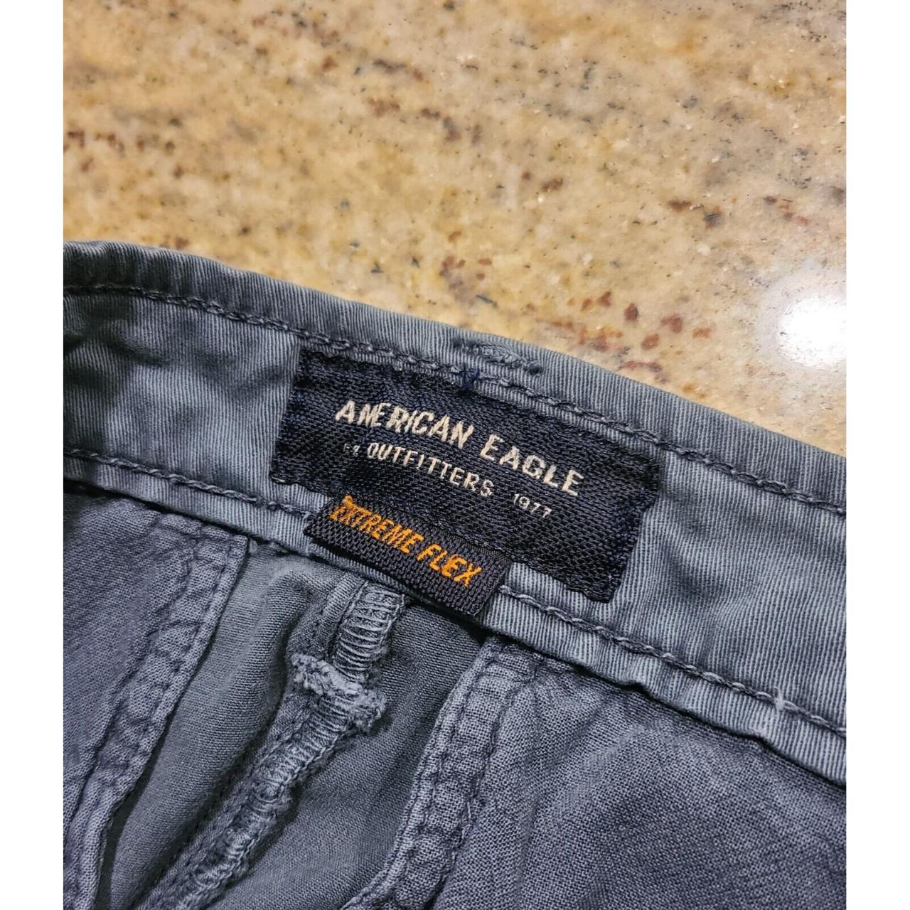 2 Pair American Eagle Chino Shorts Blue Gray Extreme... - Depop