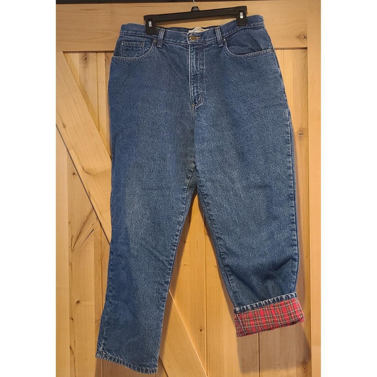 Ll bean 2024 flannel jeans womens