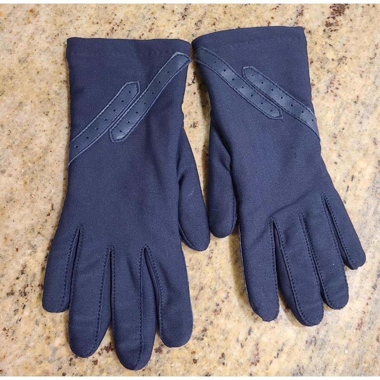 Women’s Stretch Fleece Lined Gloves Blue One Size 9