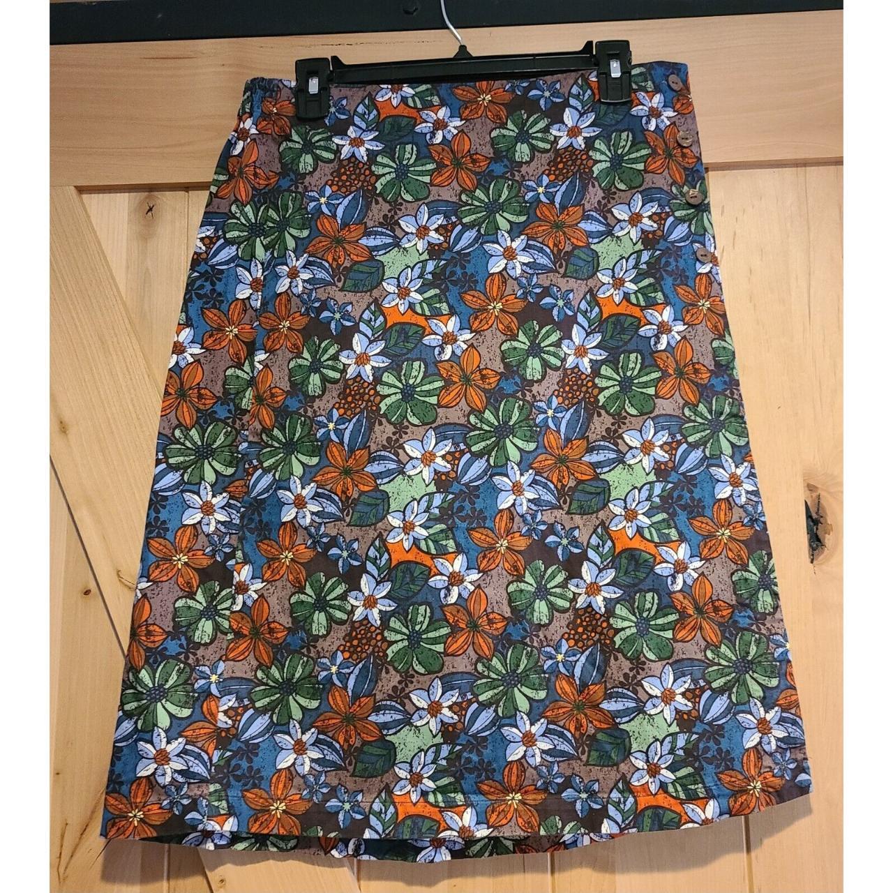 Christopher & Banks Size 10 Wrap Midi Skirt Stretch... - Depop