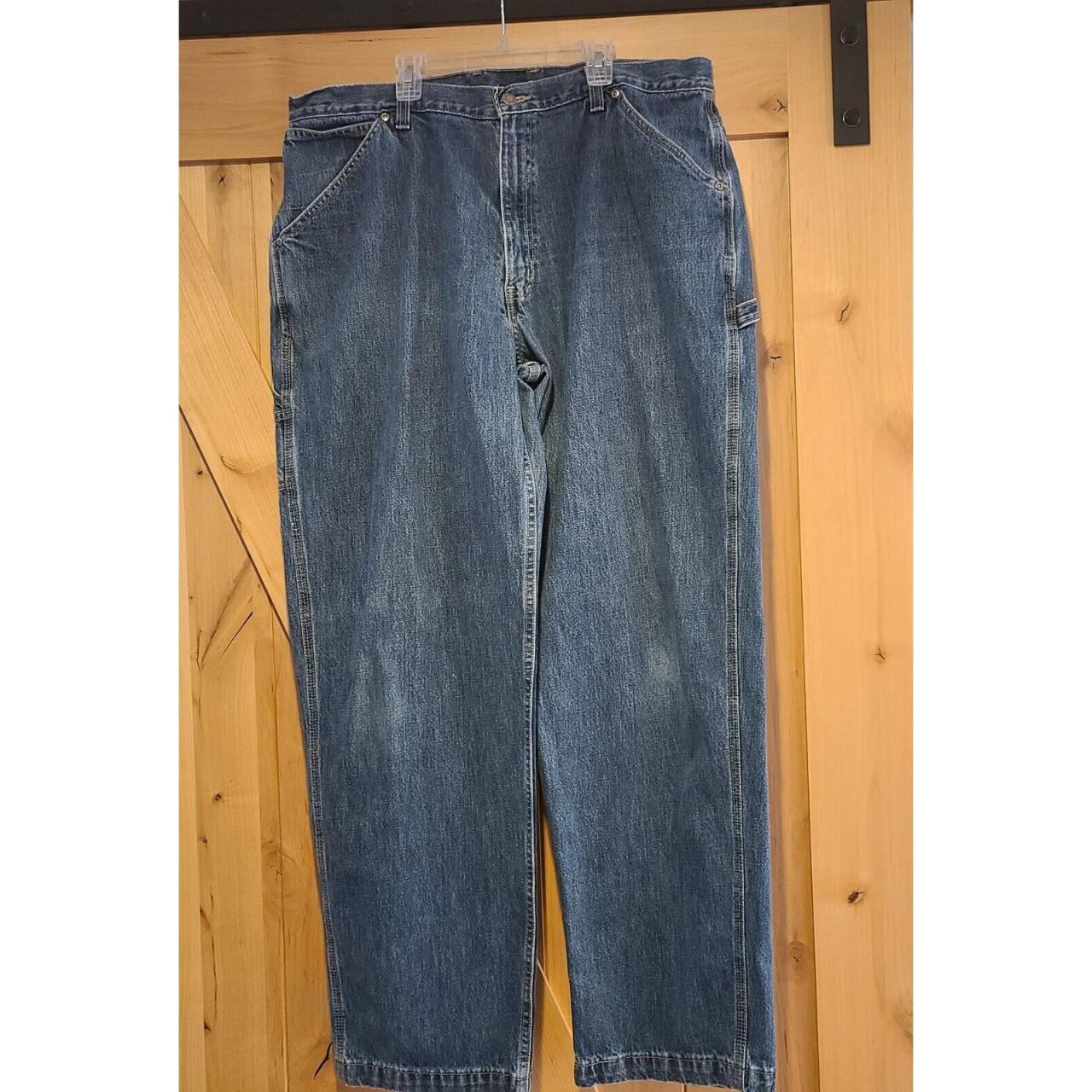 Members Mark Carpenter Jeans Mens Size 40x34 Blue... - Depop