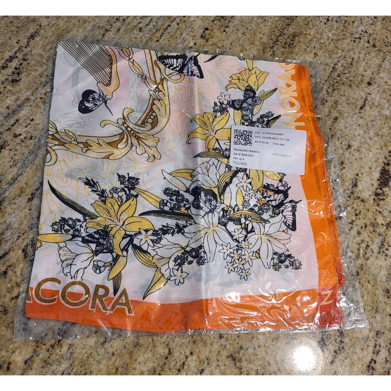 NEW! NORA CORA Floral Harp Cello Butterflies Square... - Depop