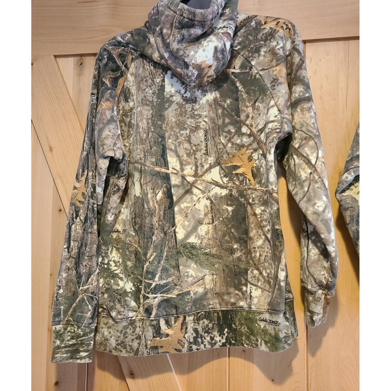 Lot of 2 Cabelas Mens Size M Hoodie Brown Camo... - Depop