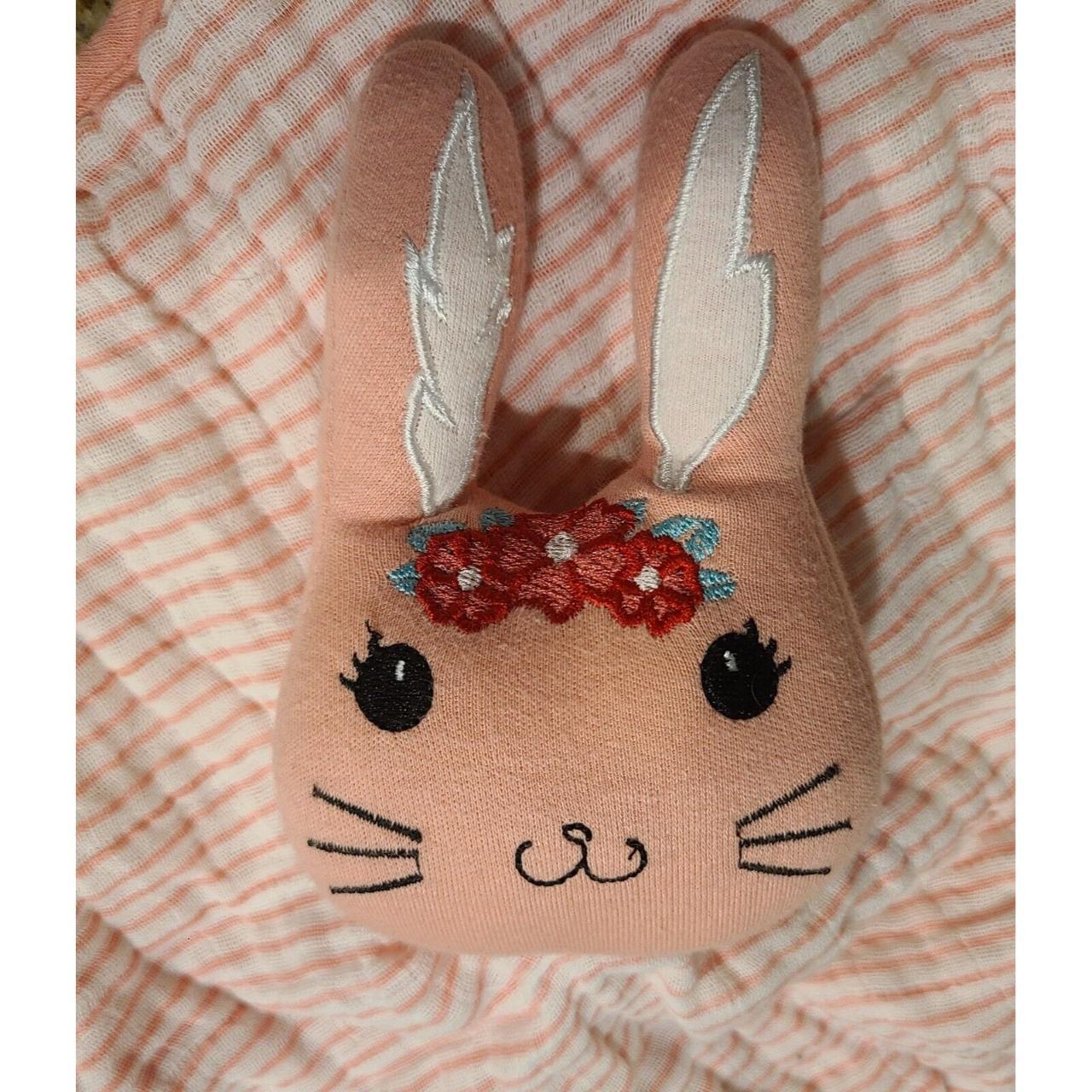 JESSICA SIMPSON Pink/White Bunny Rabbit Security... - Depop